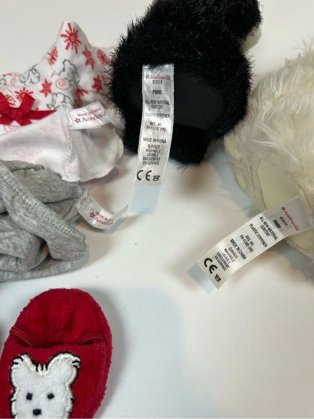 American Girl Doll 18” Doll Clothes Lot Bundle Coconut Pajama Set Cat Licorice